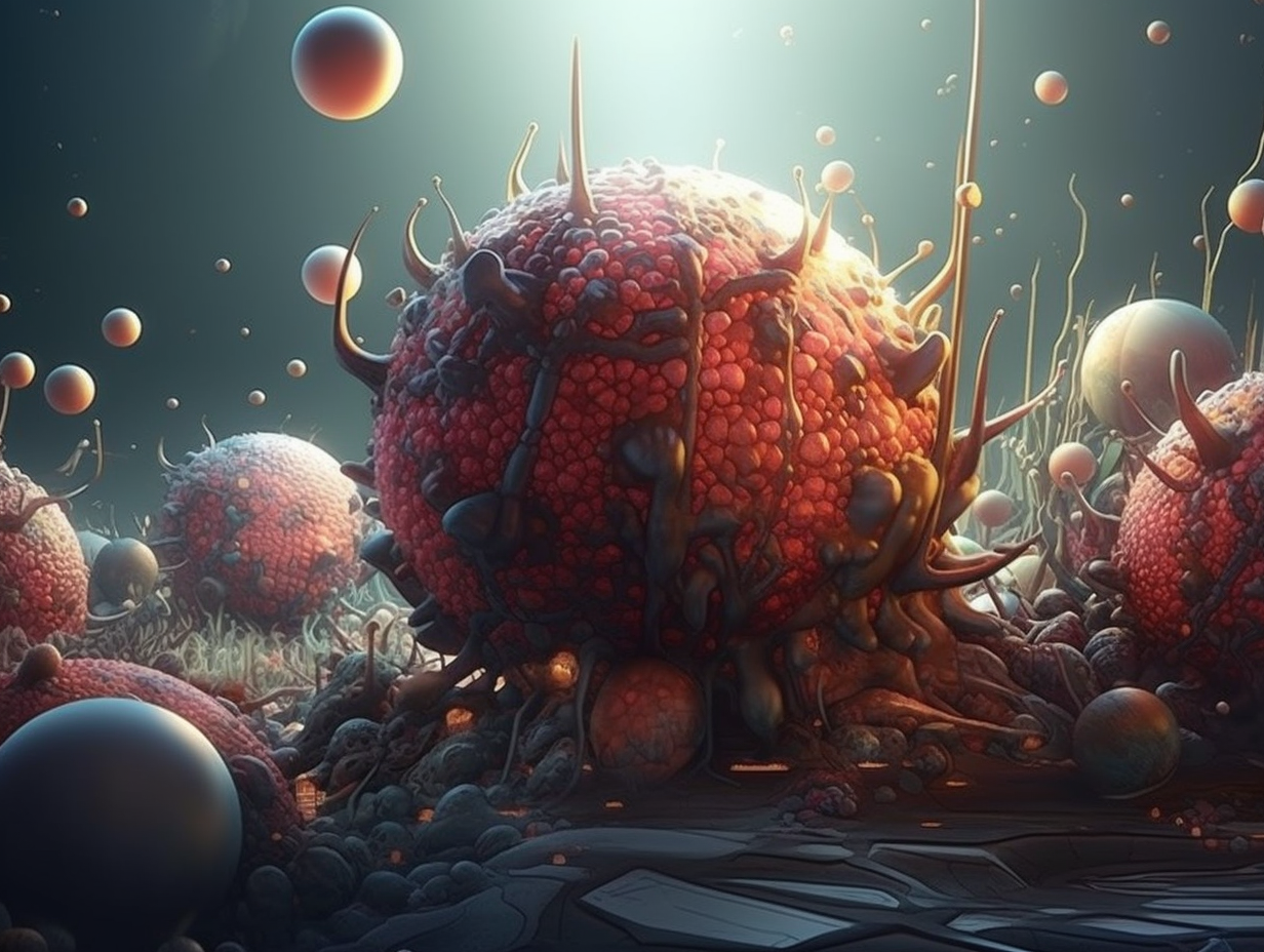 Neoplasms digital illustration