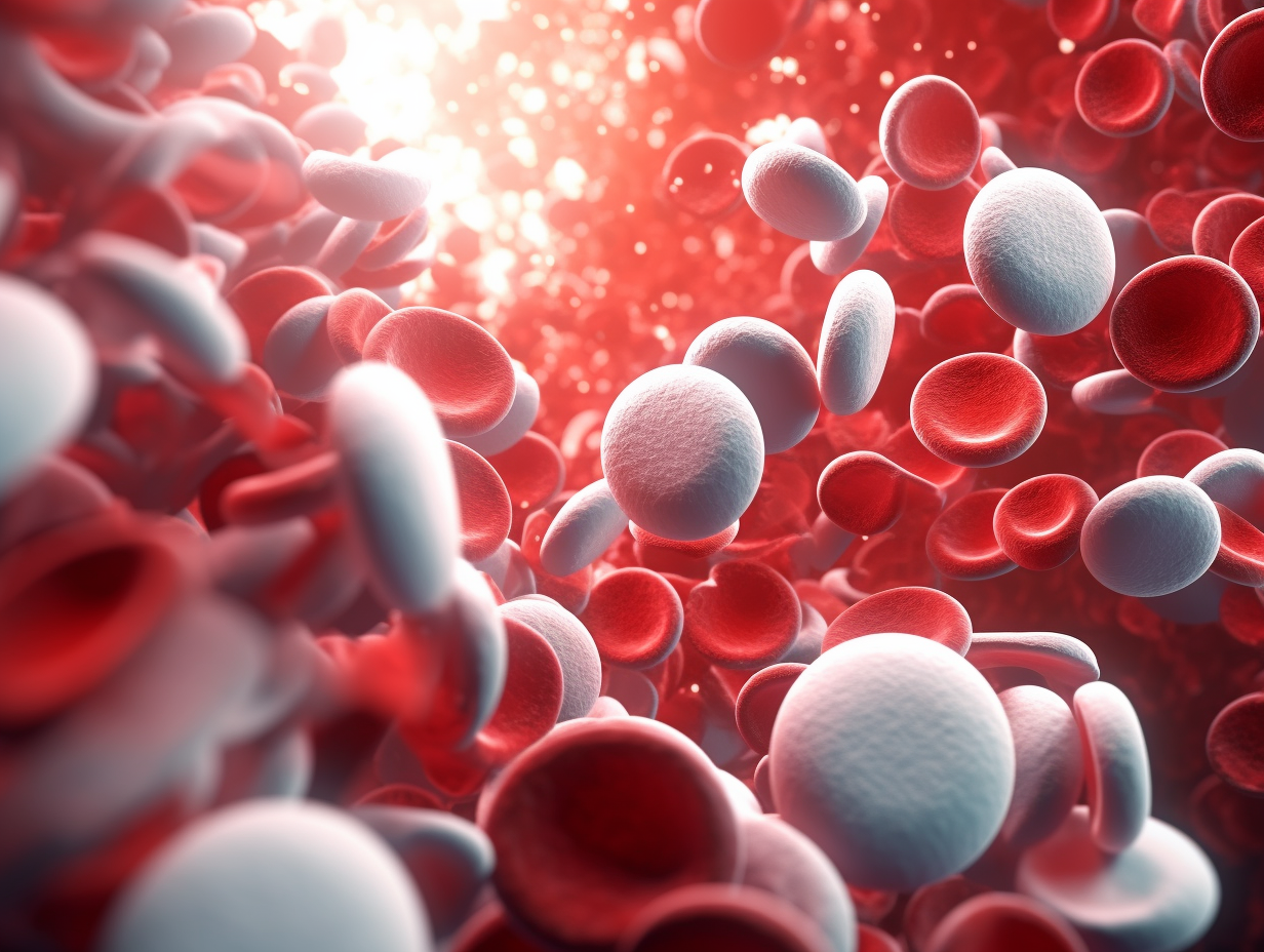 Diseases of the blood and blood forming organs and certain disorders involving the immune mechanism digital illustration