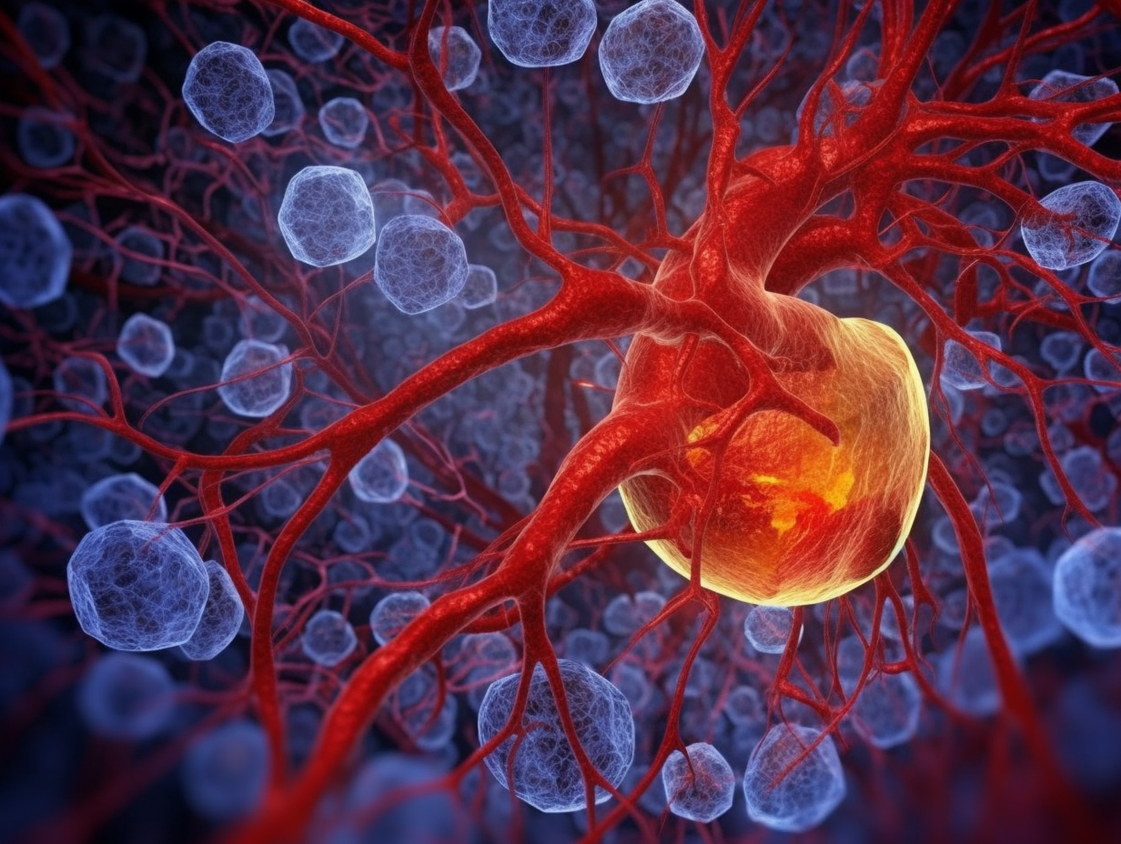 Diseases of the circulatory system digital illustration