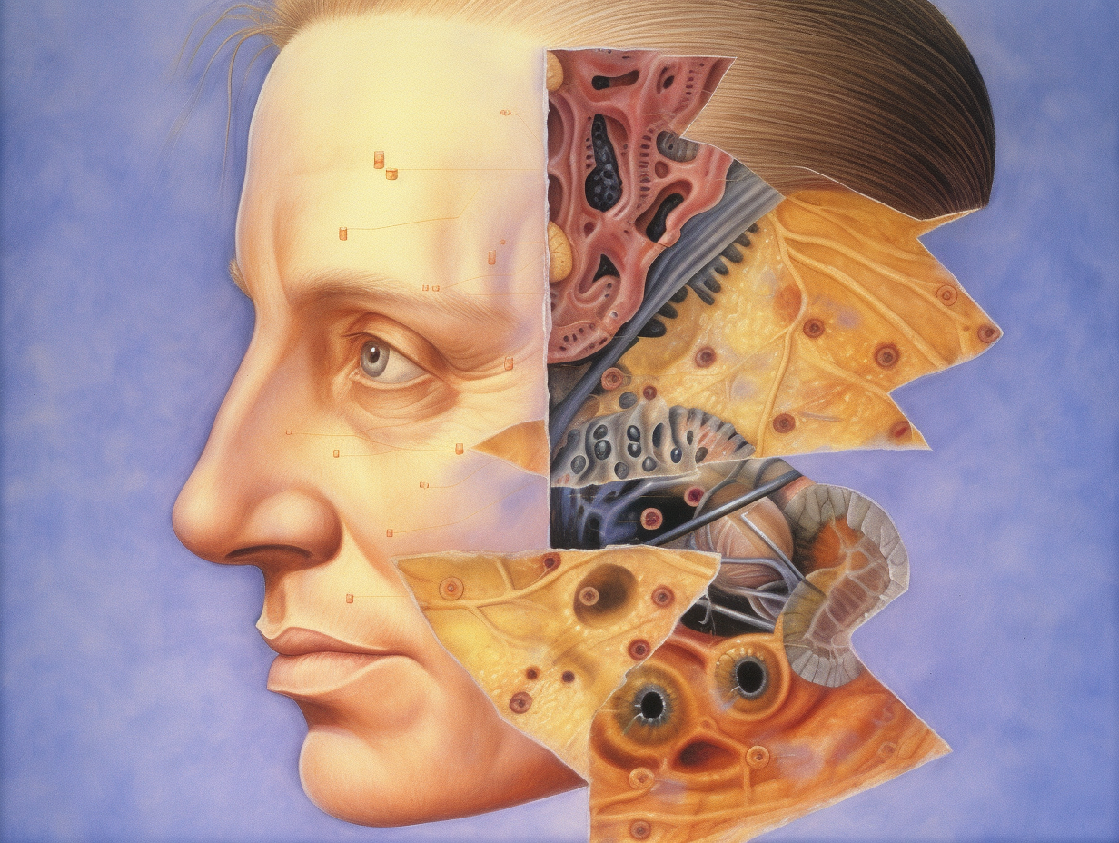 Diseases of the skin and subcutaneous tissue digital illustration