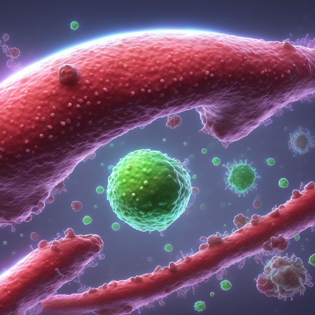 Herpesviral infection of perianal skin and rectum digital illustration