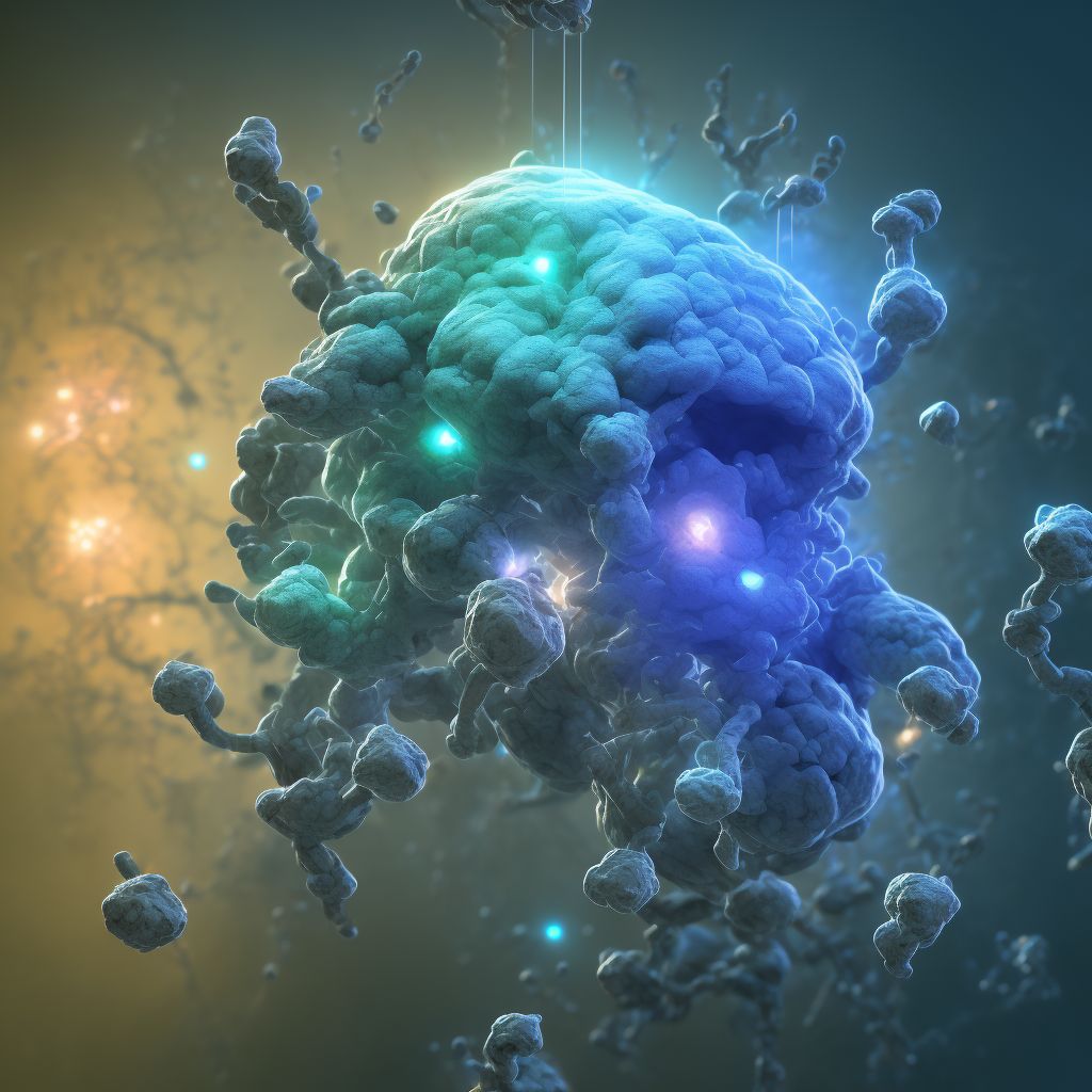 Subacute sclerosing panencephalitis digital illustration