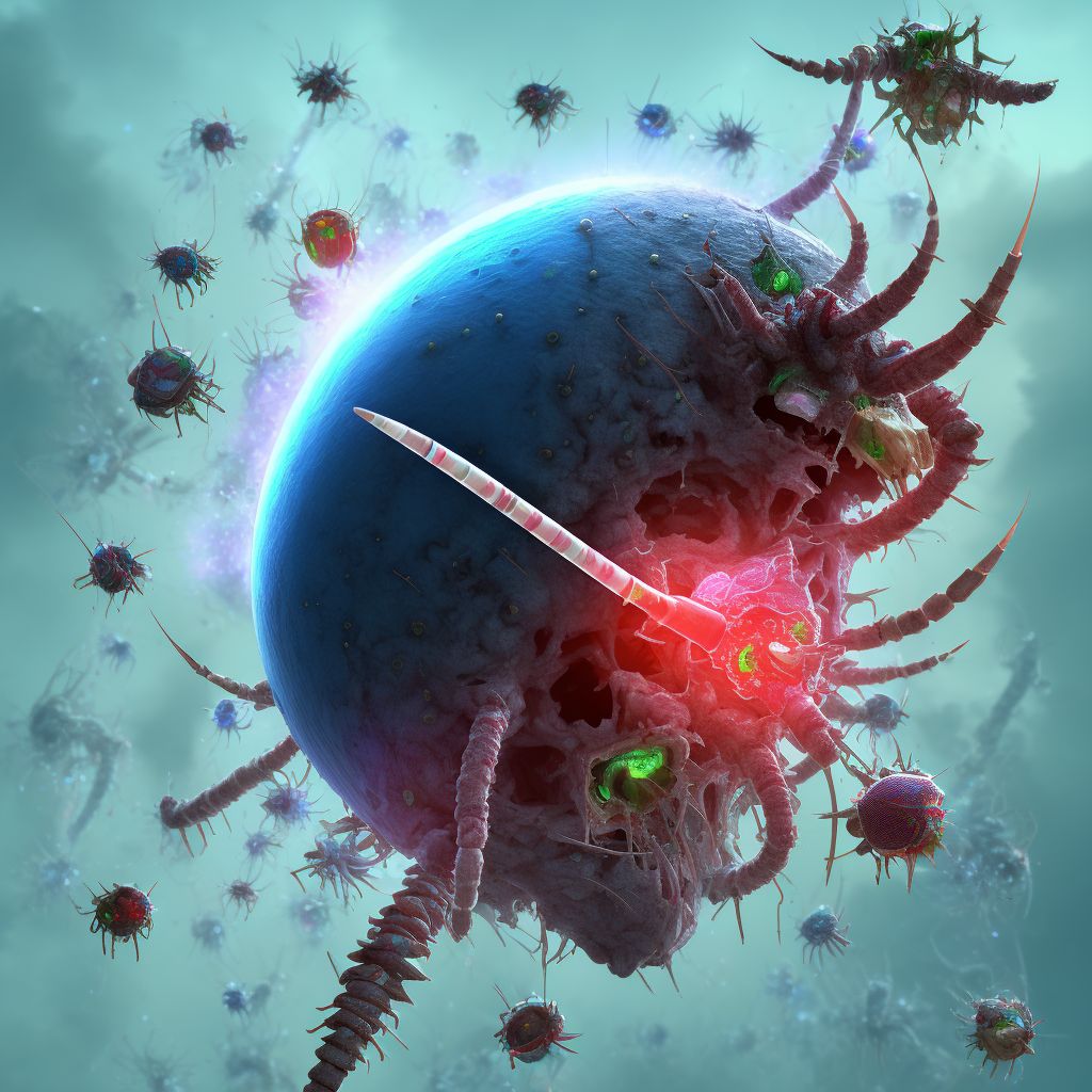 Dengue hemorrhagic fever digital illustration