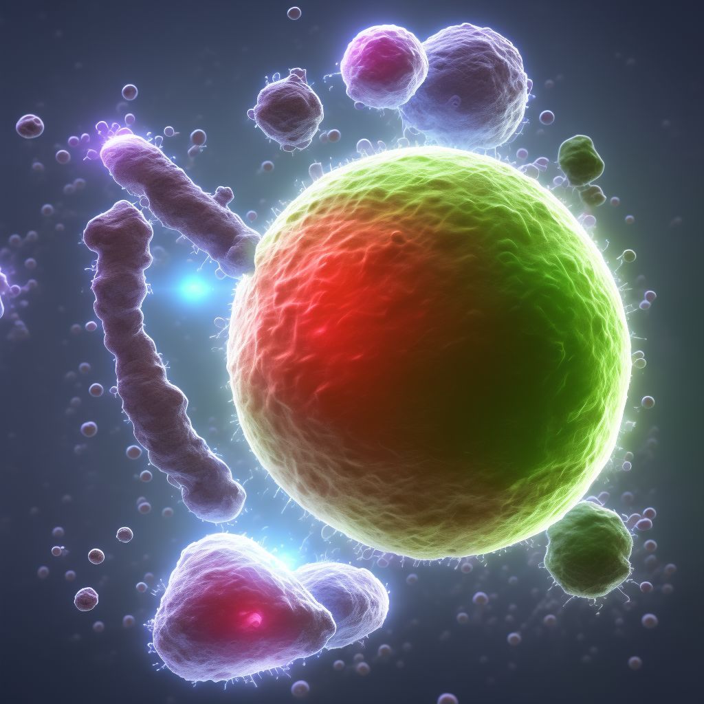 Secondary malignant neoplasm of retroperitoneum and peritoneum digital illustration