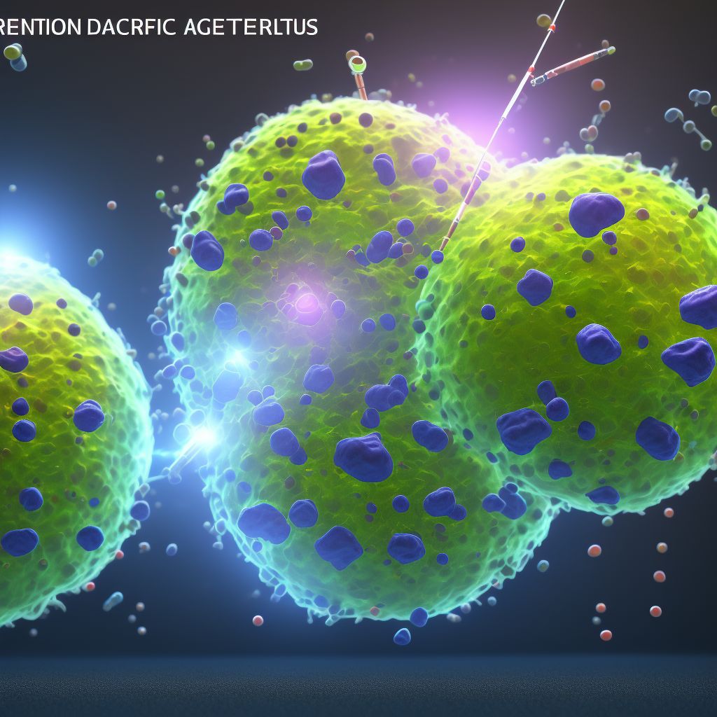 Type 1 diabetes mellitus with mild nonproliferative diabetic retinopathy without macular edema digital illustration