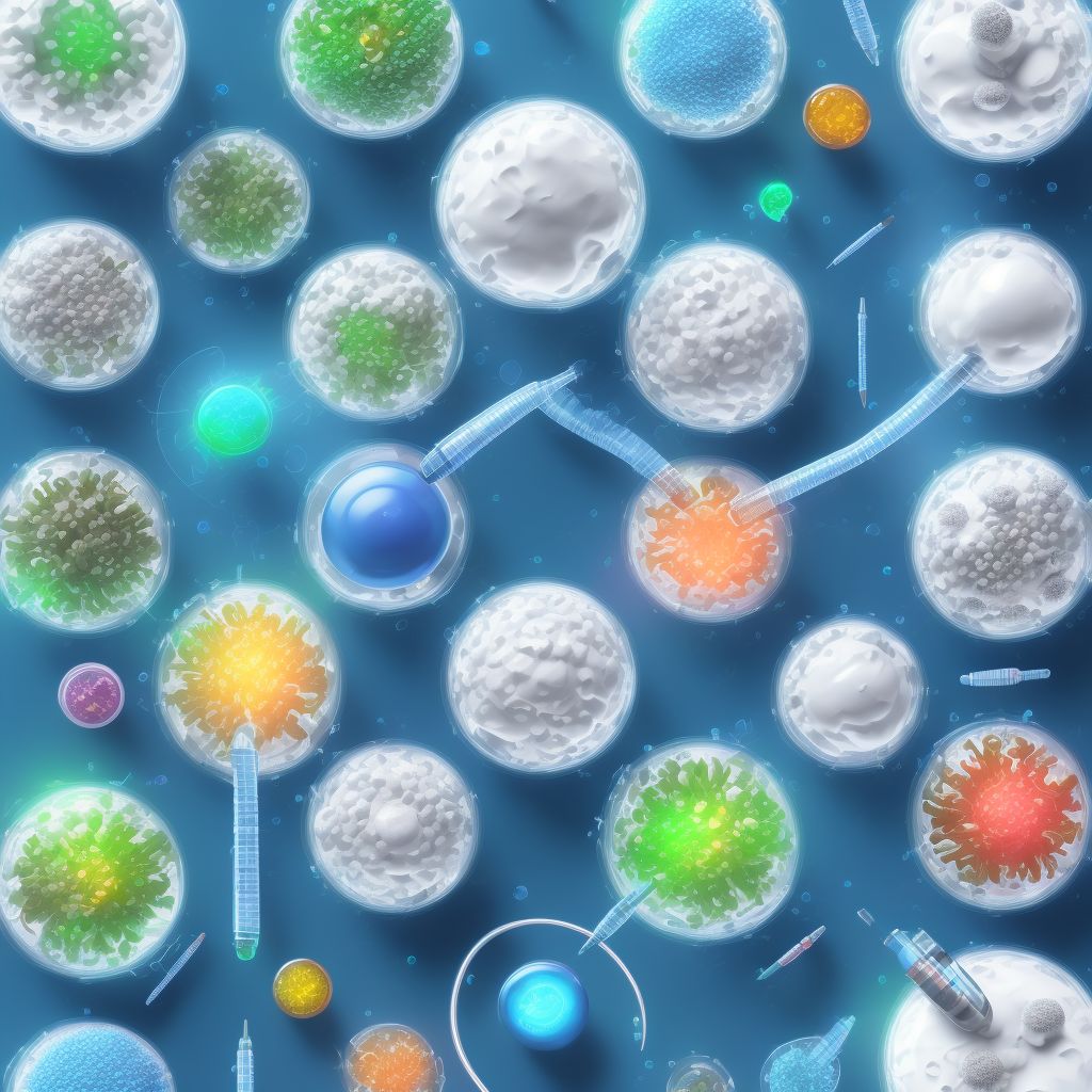 Type 1 diabetes mellitus with other diabetic ophthalmic complication digital illustration