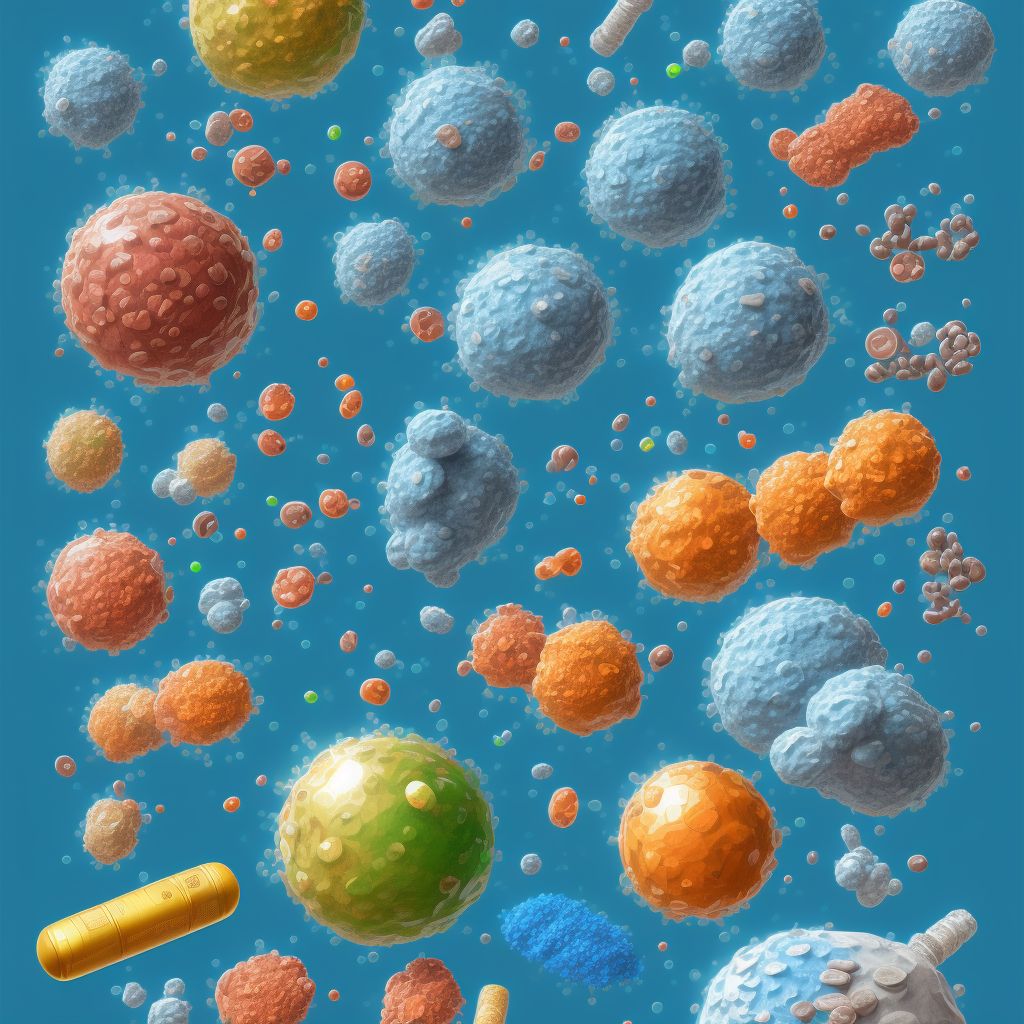 Type 1 diabetes mellitus with hyperglycemia digital illustration