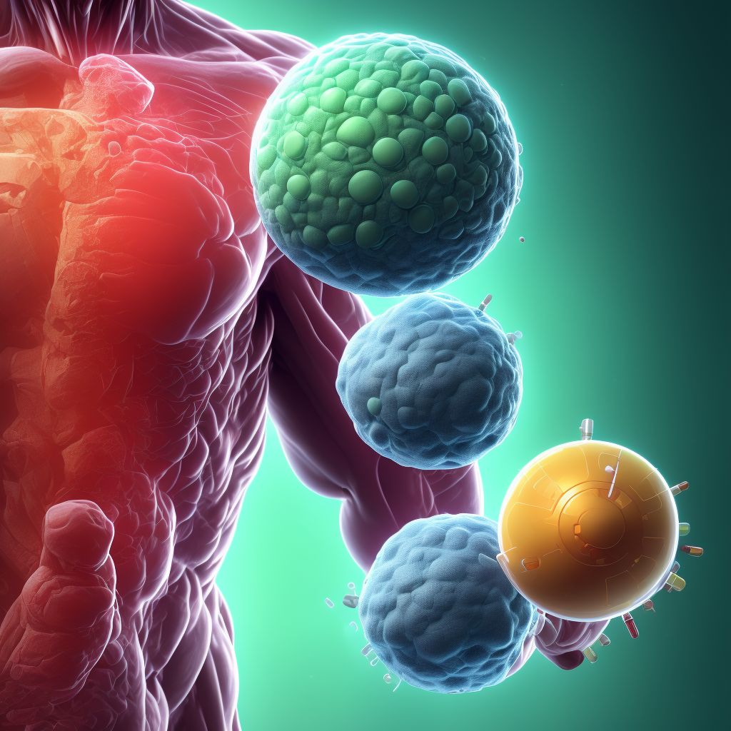 Type 1 diabetes mellitus without complications digital illustration
