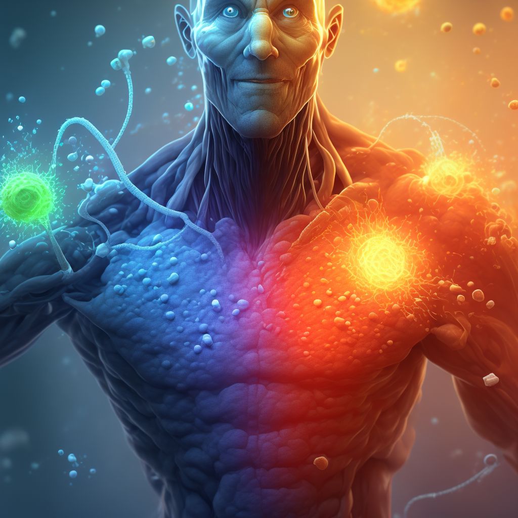 Pure hypercholesterolemia digital illustration