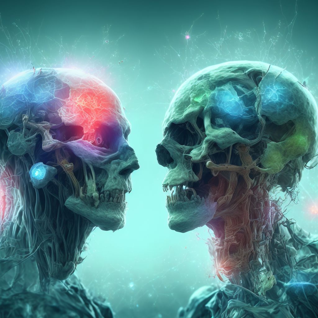 Dissociative and conversion disorder, unspecified digital illustration