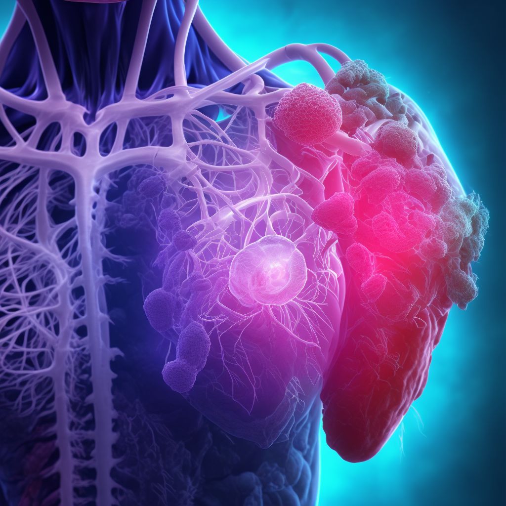 Silent myocardial ischemia digital illustration
