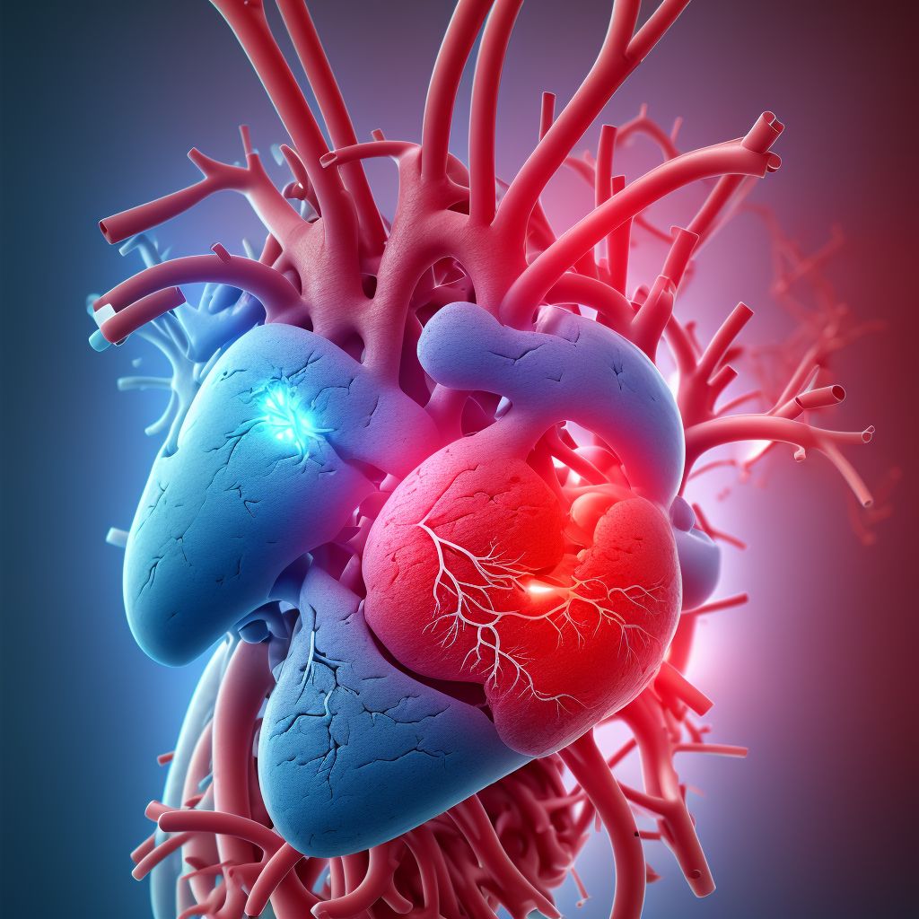 Chronic ischemic heart disease, unspecified digital illustration