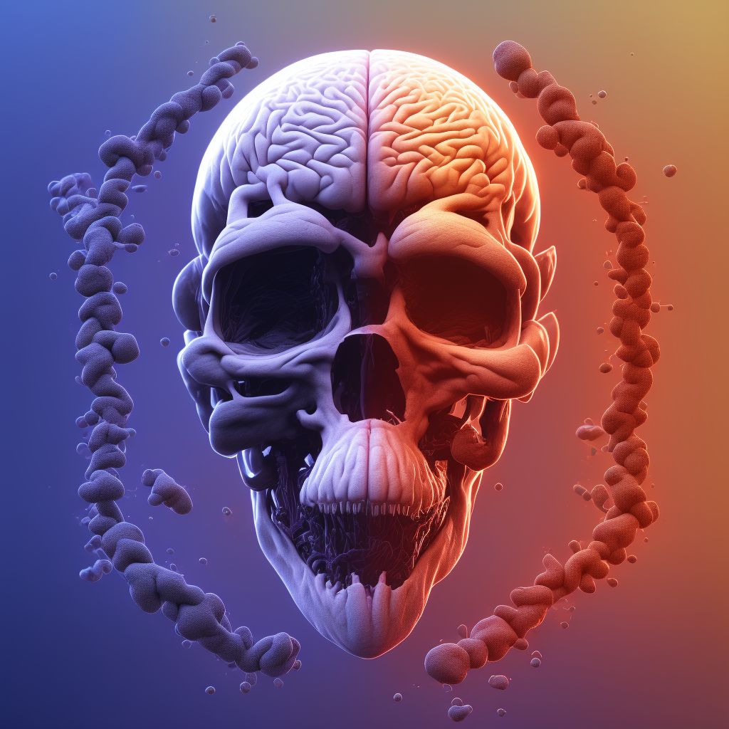 Cognitive deficits following other cerebrovascular disease digital illustration