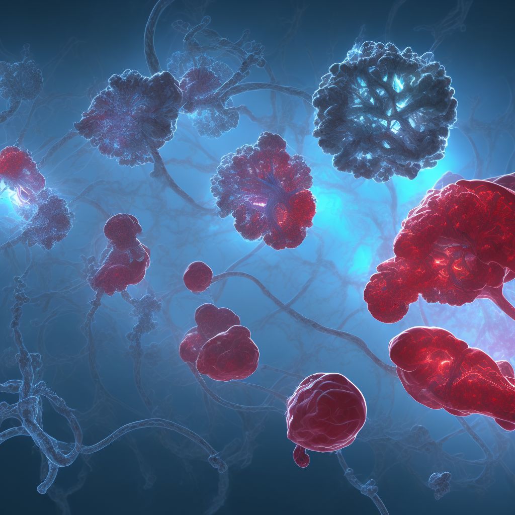 Postprocedural hemorrhage, hematoma and seroma of a circulatory system organ or structure following other procedure digital illustration