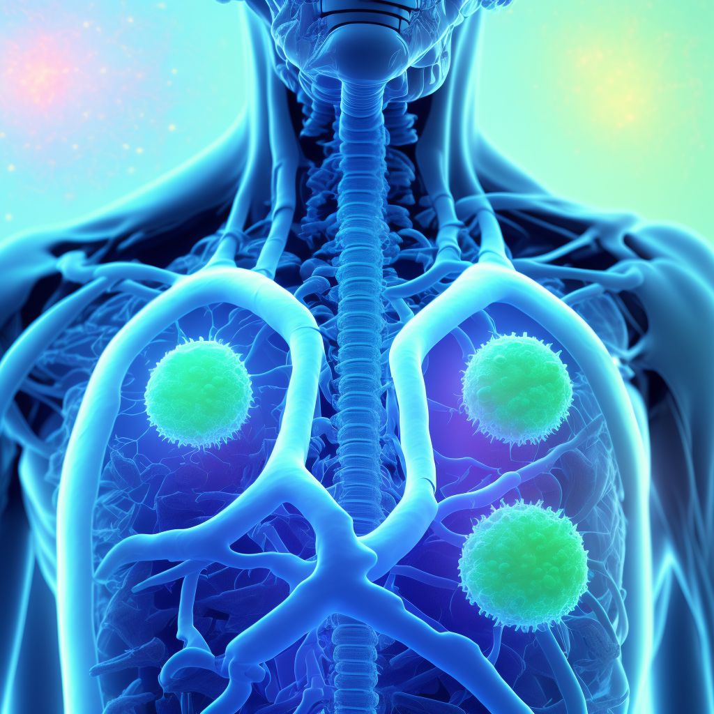 Acute respiratory distress syndrome digital illustration