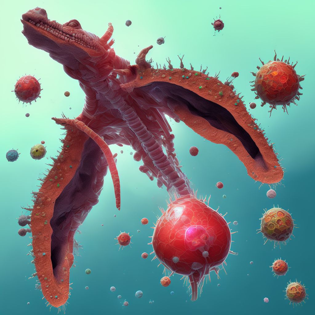 Other specified diseases of esophagus digital illustration