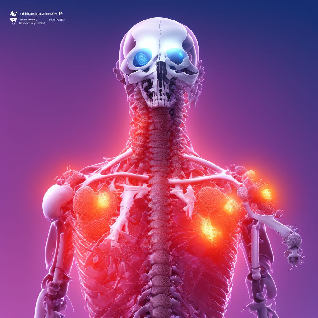 Traumatic arthropathy, other specified site digital illustration