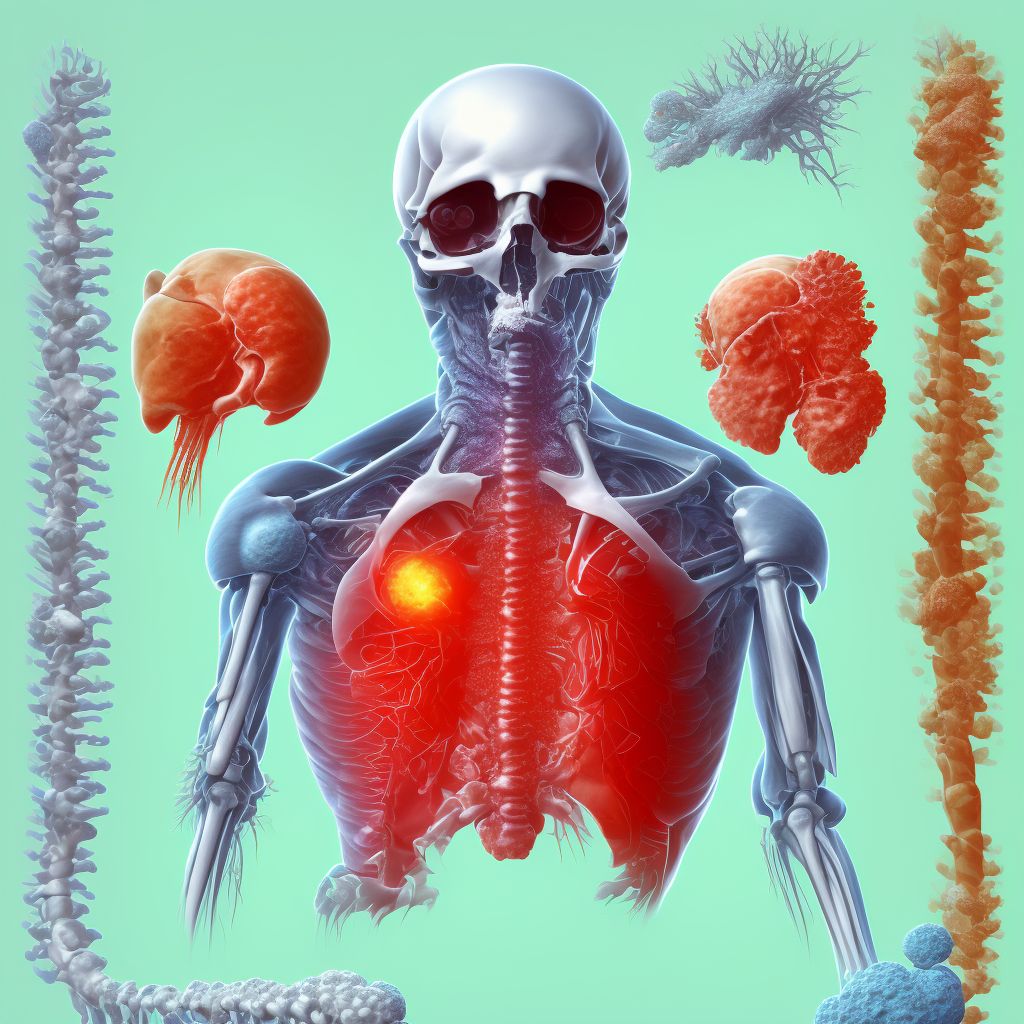 Other specific arthropathies, not elsewhere classified, other specified site digital illustration