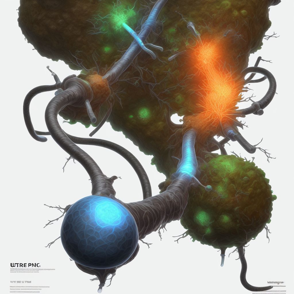 Urethral false passage digital illustration