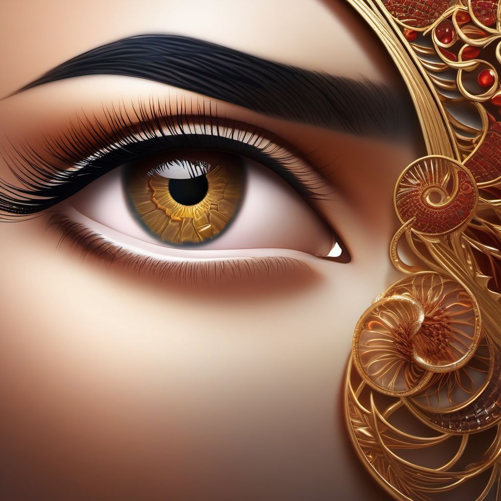 Other superficial bite of unspecified eyelid and periocular area digital illustration