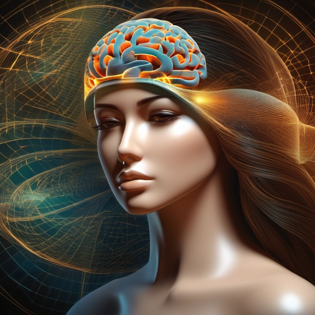 Other specified intracranial injury with loss of consciousness of 30 minutes or less digital illustration