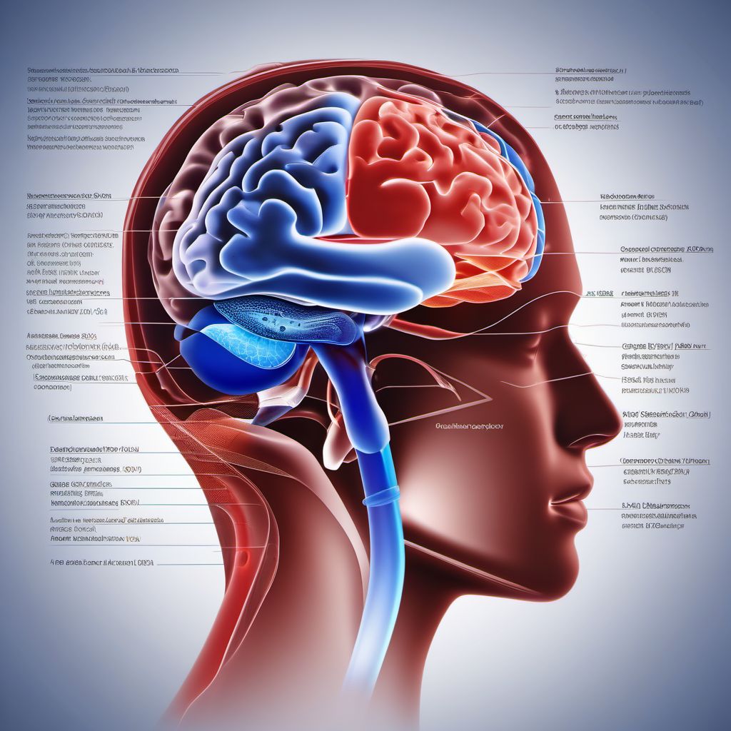Other specified intracranial injury with loss of consciousness of 6 hours to 24 hours digital illustration