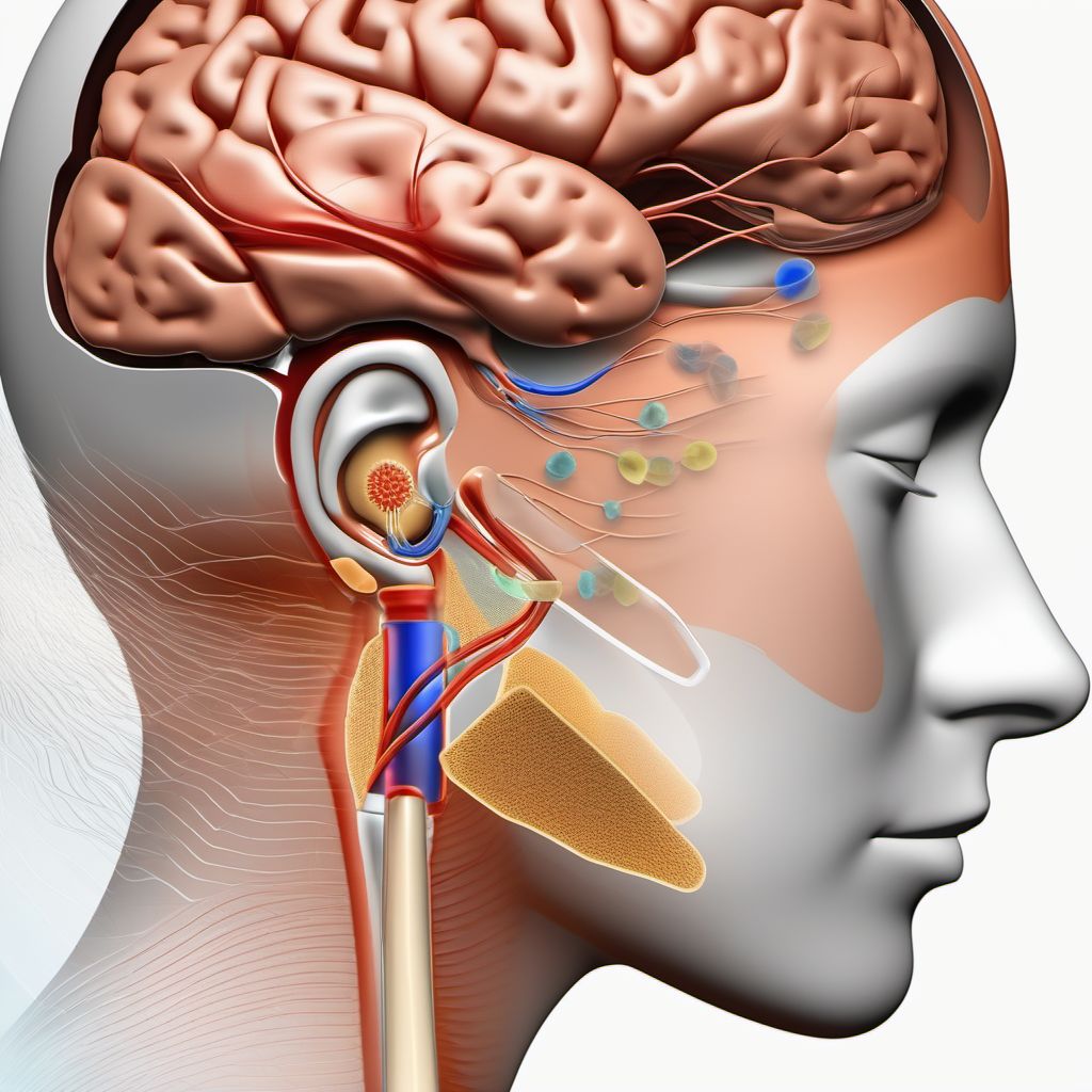 Other specified intracranial injury with loss of consciousness greater than 24 hours without return to pre-existing conscious level with patient surviving digital illustration