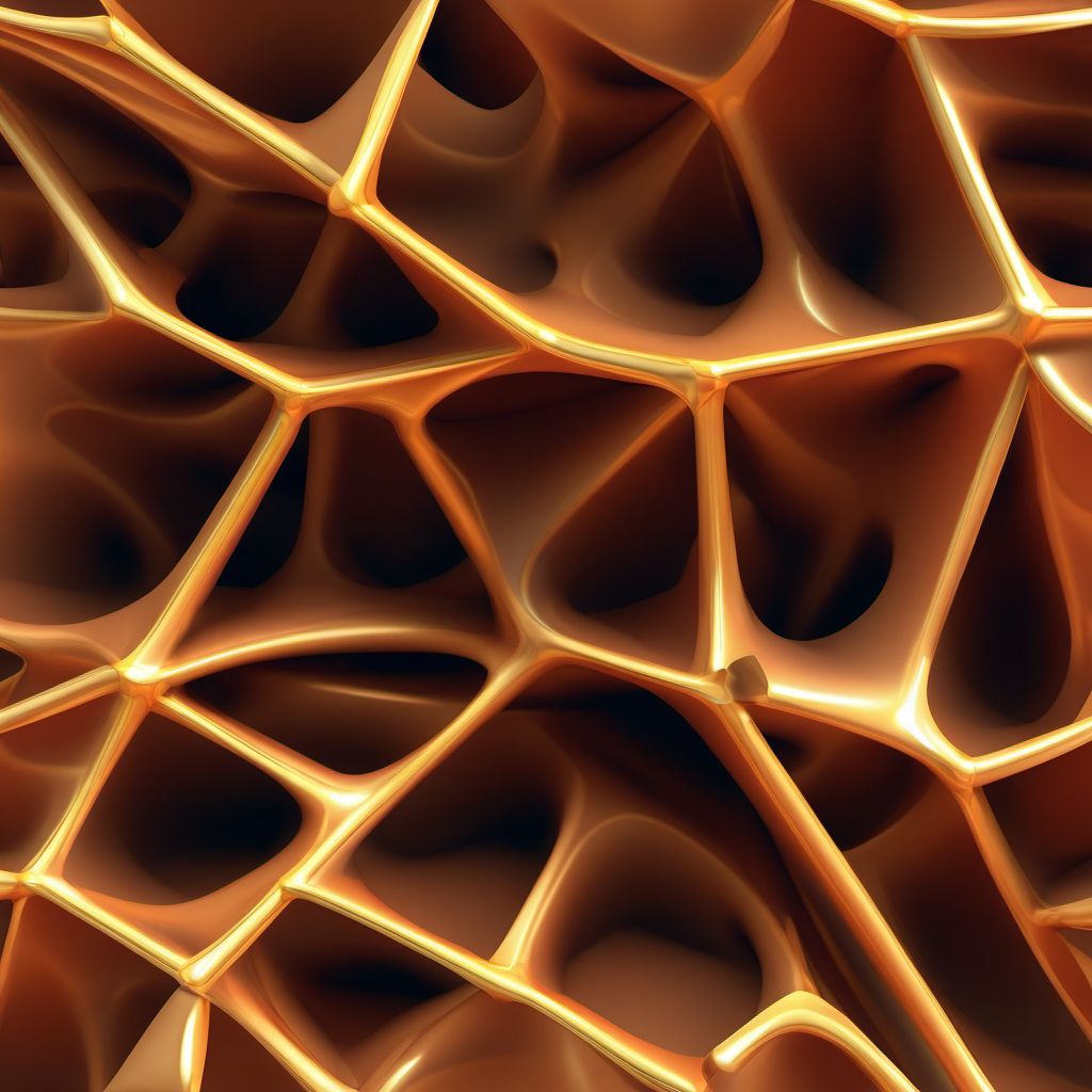 Type II dens fracture digital illustration