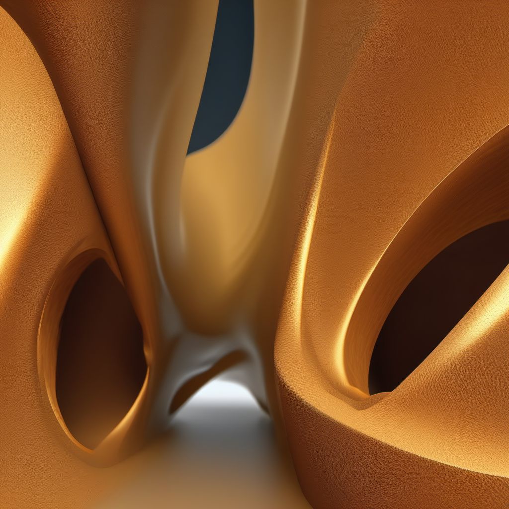 Posterior displaced Type II dens fracture digital illustration