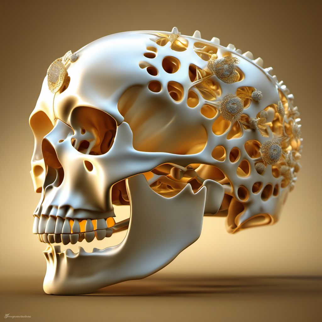 Other traumatic nondisplaced spondylolisthesis of second cervical vertebra digital illustration