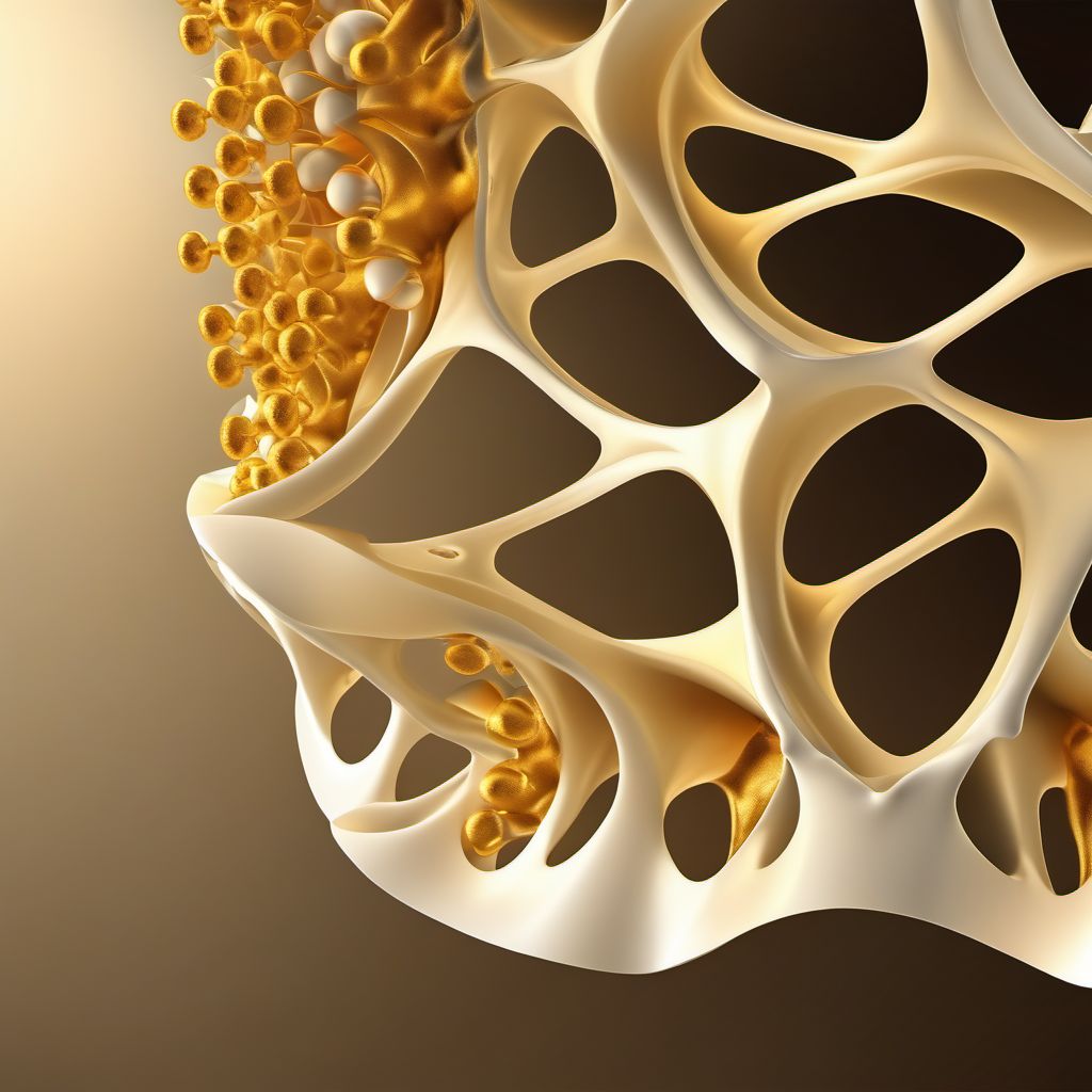 Unspecified traumatic nondisplaced spondylolisthesis of third cervical vertebra digital illustration