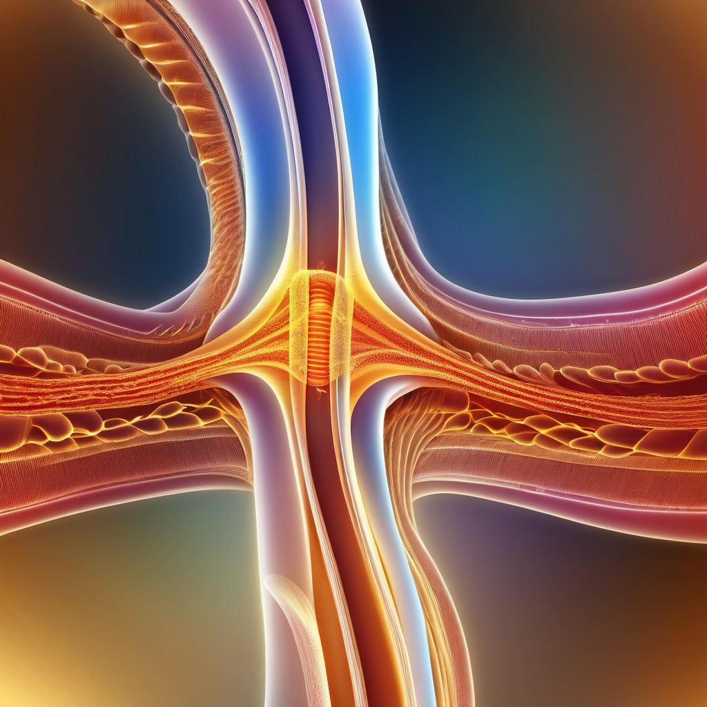 Central cord syndrome at C3 level of cervical spinal cord digital illustration
