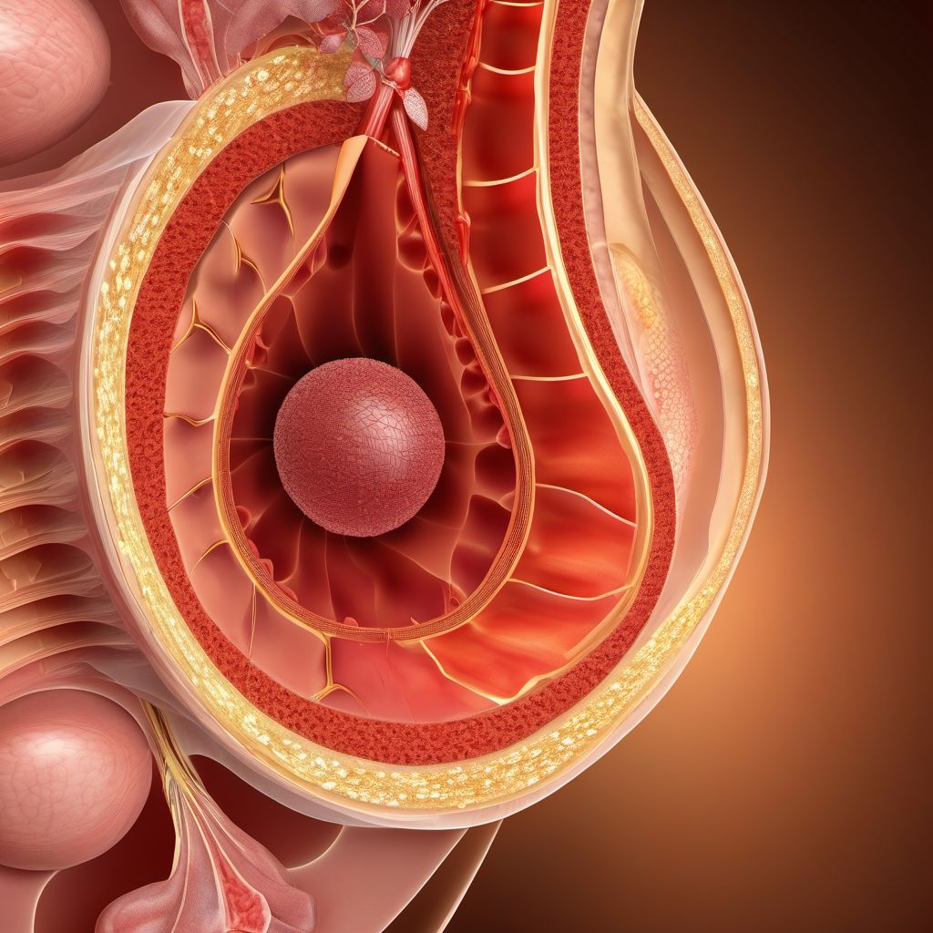Unspecified open wound of abdominal wall, left upper quadrant without penetration into peritoneal cavity digital illustration