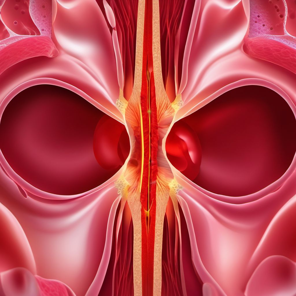 Laceration without foreign body of abdominal wall, periumbilic region with penetration into peritoneal cavity digital illustration