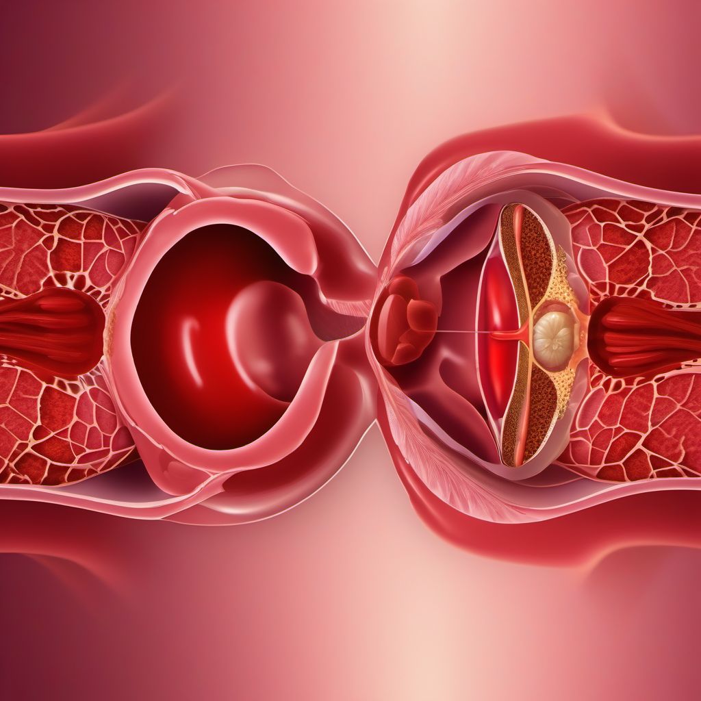Laceration with foreign body of abdominal wall, periumbilic region with penetration into peritoneal cavity digital illustration