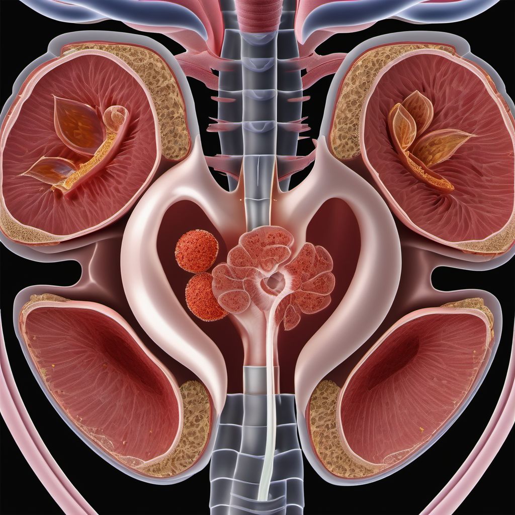 Open bite of abdominal wall, unspecified quadrant with penetration into peritoneal cavity digital illustration