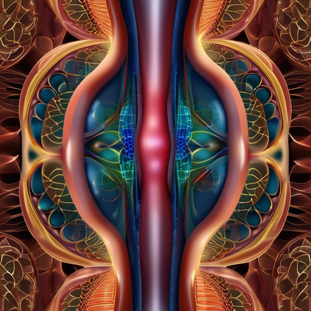 Unspecified injury of other urinary and pelvic organ digital illustration