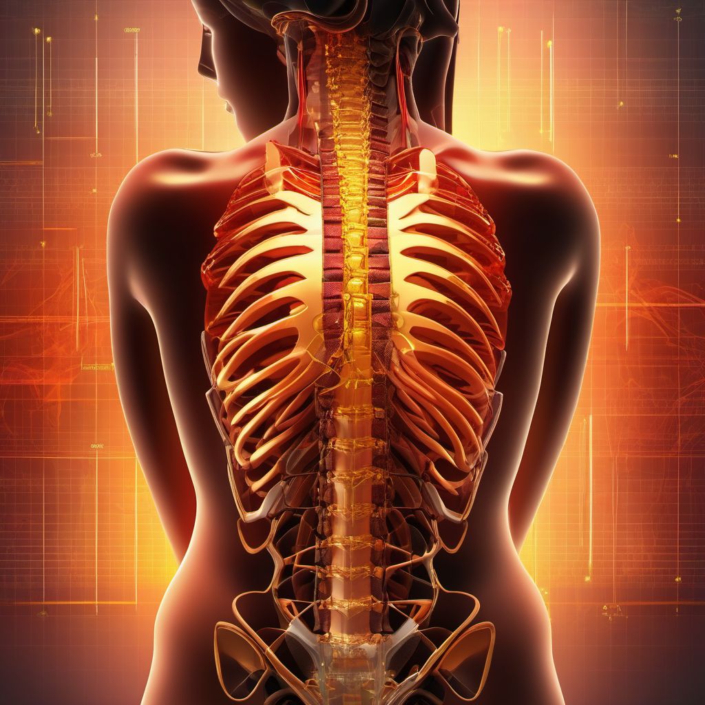 Crushing injury and traumatic amputation of abdomen, lower back, pelvis and external genitals digital illustration