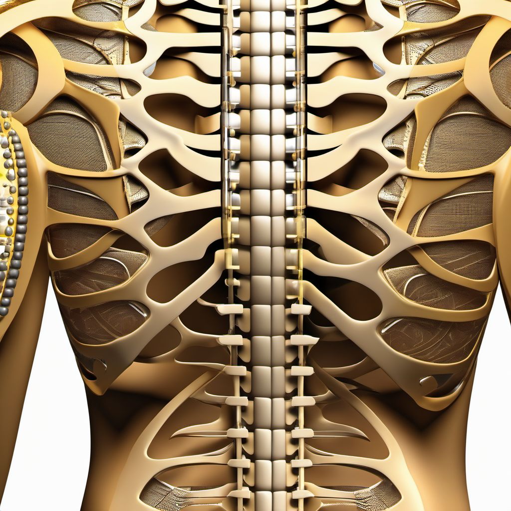 Subluxation of other parts of unspecified shoulder girdle digital illustration