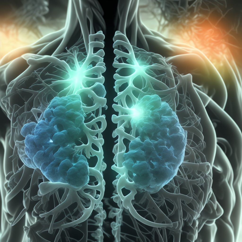 Chronic obstructive pulmonary disease with (acute) lower respiratory infection digital illustration