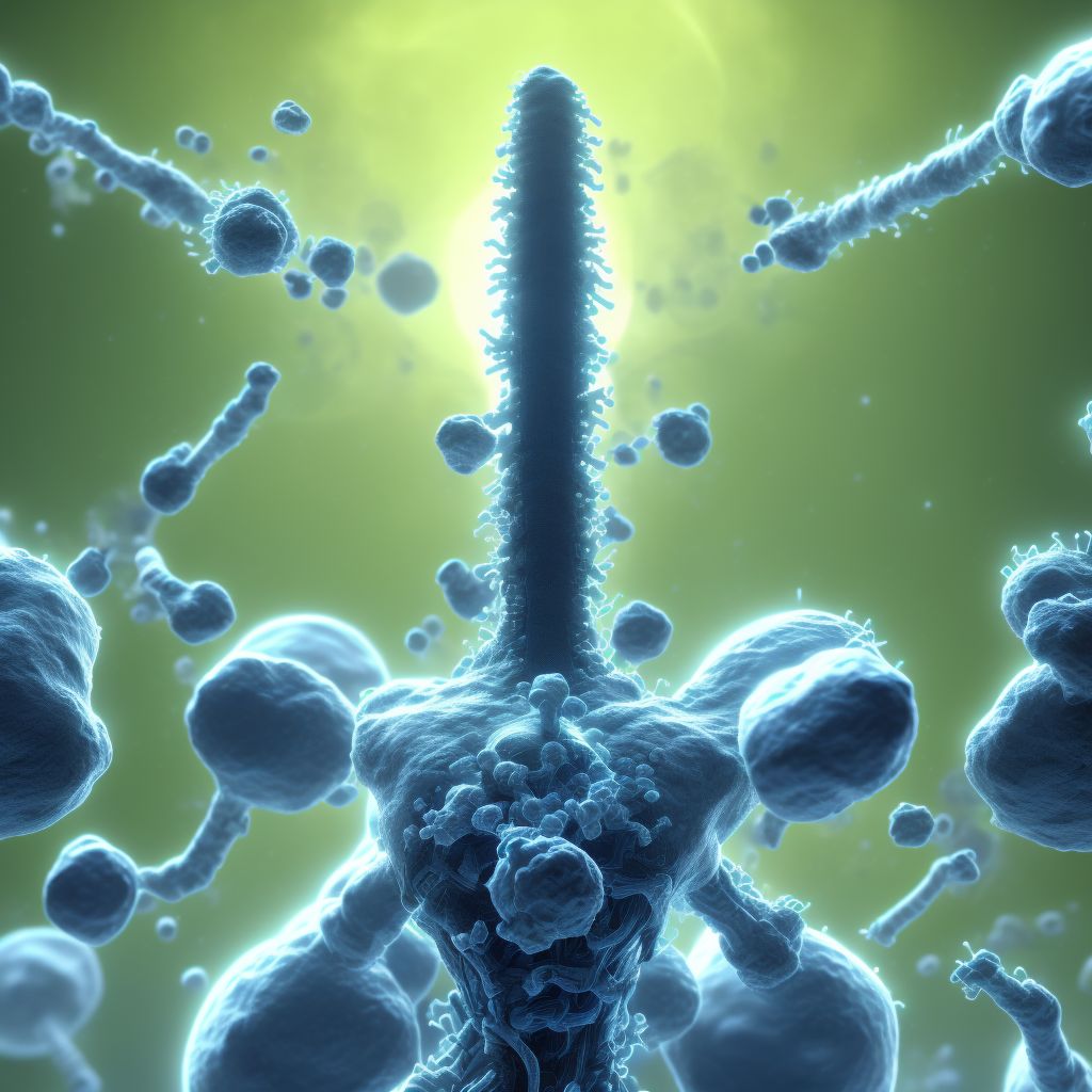 Influenza due to other identified influenza virus with other respiratory manifestations digital illustration