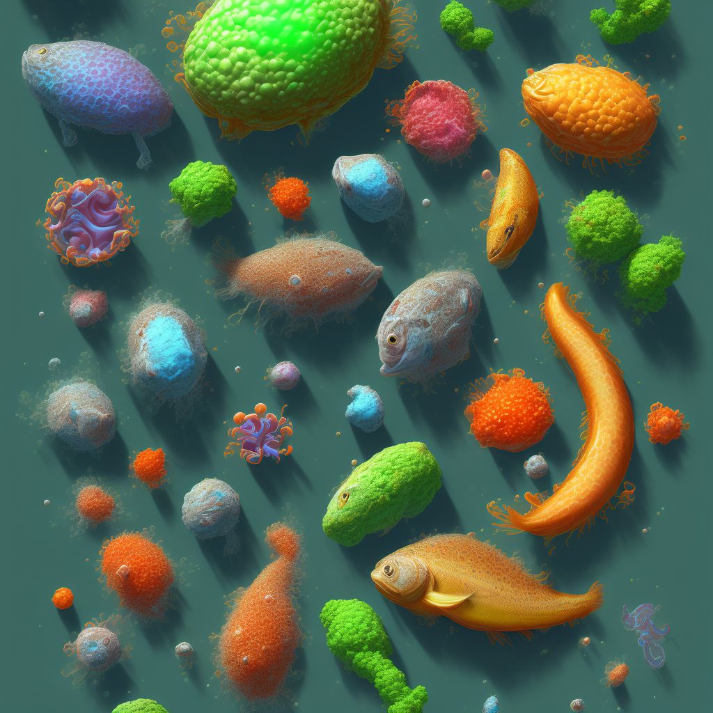 Salmonella infection, unspecified digital illustration
