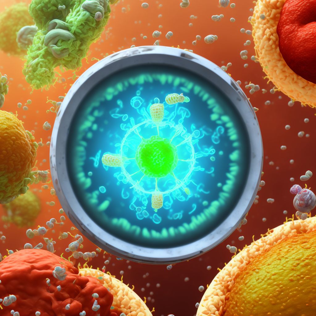 Foodborne staphylococcal intoxication digital illustration