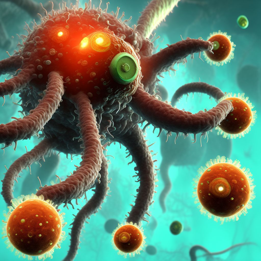 Cryptosporidiosis digital illustration