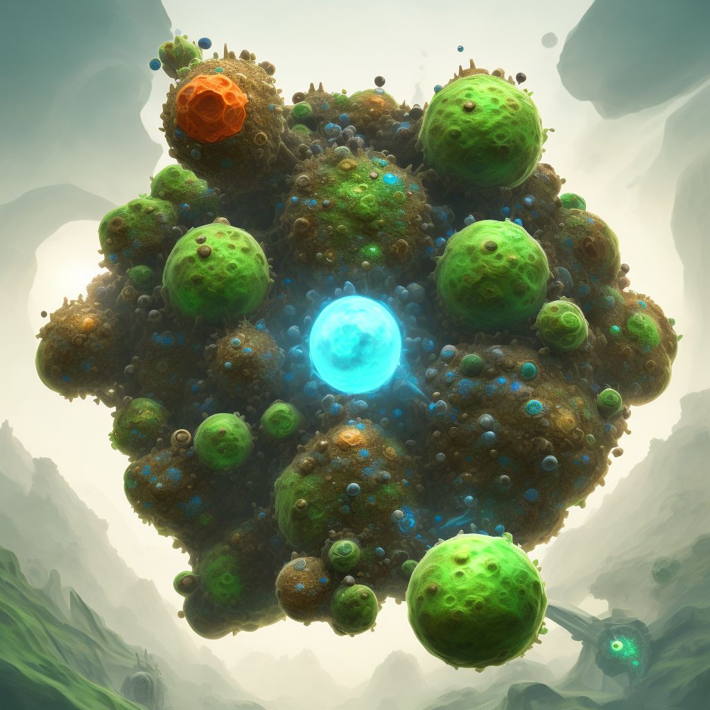 Cyclosporiasis digital illustration