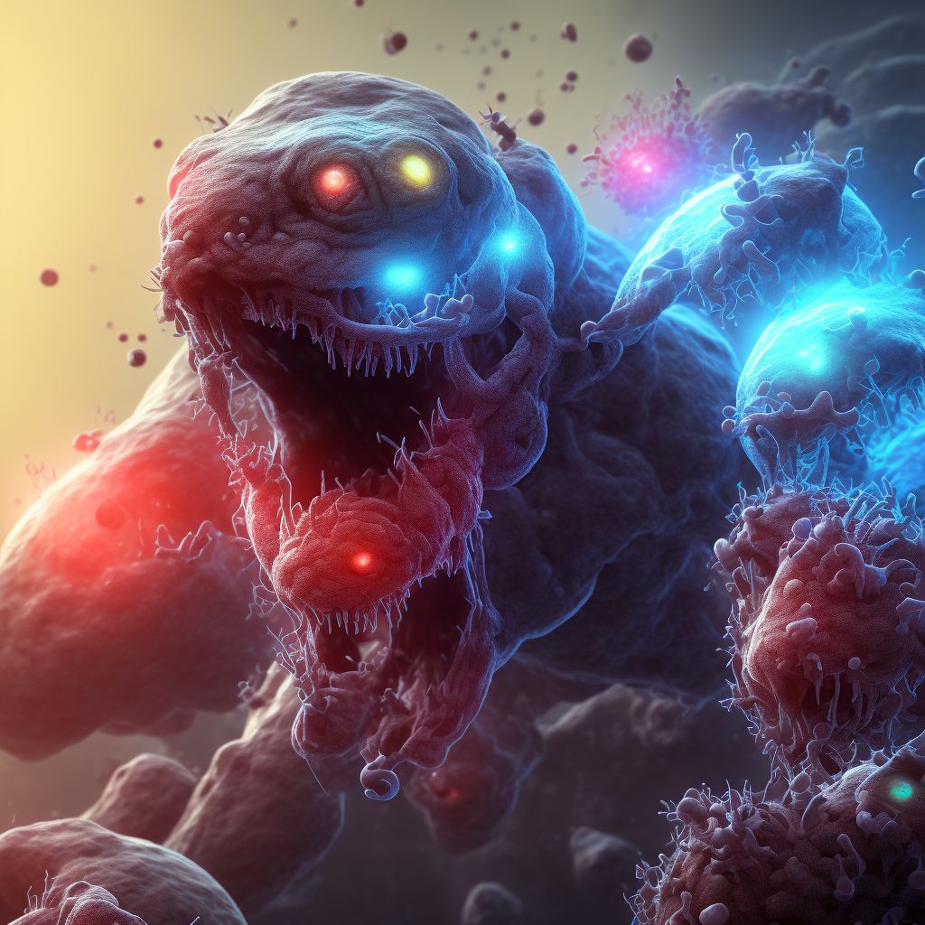 Adenoviral enteritis digital illustration