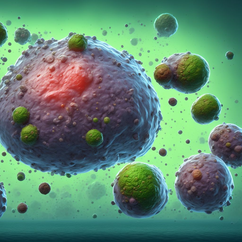 Cutaneous listeriosis digital illustration
