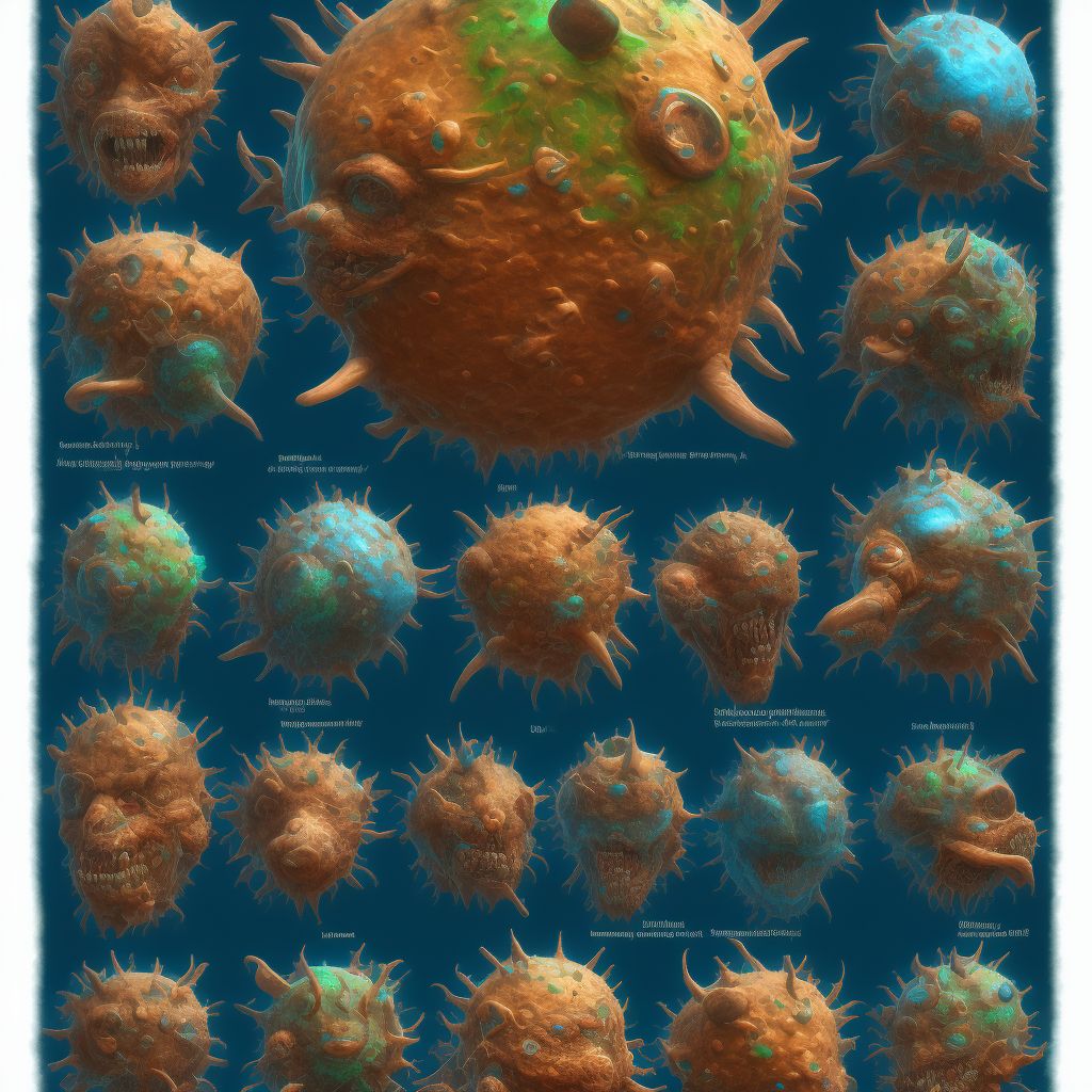 Cutaneous diphtheria digital illustration