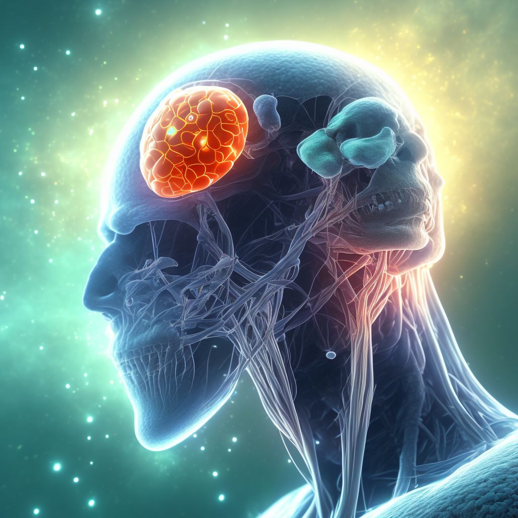 Meningococcal meningitis digital illustration