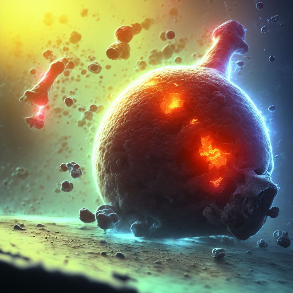 Sepsis due to Hemophilus influenzae digital illustration